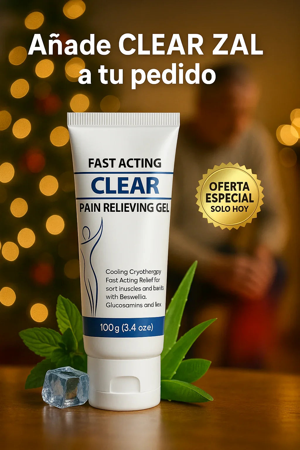 CLEAR ZAL - Alivia el dolor muscular y de articulaciones - Promo 3 frascos + regalo 2 frascos de Allicarp